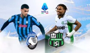 jay-idzes-sassuolo-hancurkan-atalanta-blok-krusial.jpg Grafis pertandingan Serie A antara Atalanta (jersey biru hitam) melawan US Sassuolo (jersey putih hijau), menunjukkan logo dan pemain kunci kedua tim.