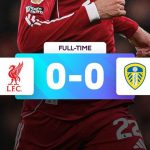 Hasil pertandingan Liga Inggris antara Liverpool vs Leeds United yang berakhir imbang 0-0.
