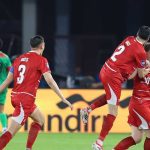 Selebrasi pemain Timnas Indonesia Jay Idzes dan rekan setim merayakan gol di lapangan menjelang Final FIFA Series 2026.