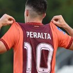 Mariano Peralta pemain Borneo FC Samarinda mengenakan jersey nomor 10 dalam kompetisi Super League 2025/2026.