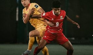 Aksi pantang menyerah skuad Indonesia U-17 saat menumbangkan China di pertandingan perdana Grup AFC U17 Asian Cup 2026.