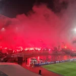 Aksi penyalaan flare oleh oknum suporter di stadion yang berujung sanksi berat bagi Persib Bandung dari pihak AFC.