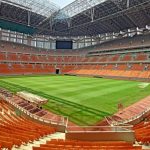 Stadion Jakarta International Stadium atau JIS yang dipilih Persija untuk laga penutup melawan Semen Padang.