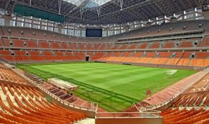 Stadion Jakarta International Stadium atau JIS yang dipilih Persija untuk laga penutup melawan Semen Padang.