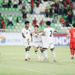 Para pemain Indonesia U-19 merayakan gol dengan gembira saat bertanding melawan Myanmar di Piala AFF U-19 2026.