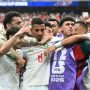 Selebrasi para pemain timnas Maroko setelah memastikan kemenangan atas Kanada di Piala Dunia 2026.