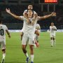 Pemain Timnas Indonesia merayakan gol saat bertanding melawan Kamboja di Piala AFF 2026.