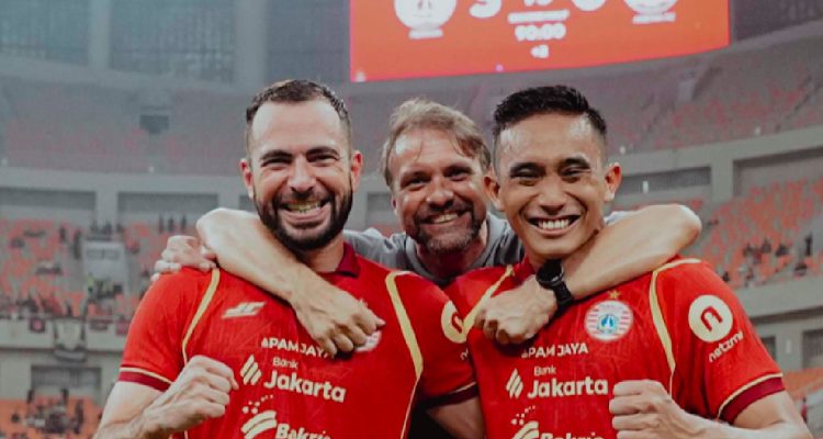 Pemain Persija merayakan kemenangan di Jakarta International Stadium; enam di antaranya kini mendapat panggilan memperkuat Timnas di Piala AFF 2026.