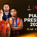 cara-penukaran-tiket-piala-presiden-2026-bandung-surabaya.webp Poster resmi Piala Presiden 2026 menampilkan empat pemain sepak bola dan detail tanggal acara: 25 Juli - 6 Agustus.