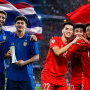 Poster laga Thailand vs Vietnam jelang pertandingan sengit di babak Final AFF 2026.